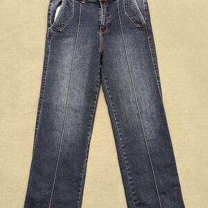FDS Women's Blue Jeans Size 8 Front Seam Kick Flare